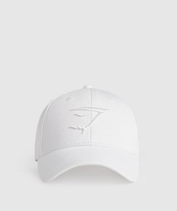 Gymshark Sharkhead Cap Ženske Šeširi Bijele | HR 4232ILH